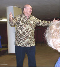 Tony Abram preaches in crusades in South Africa.