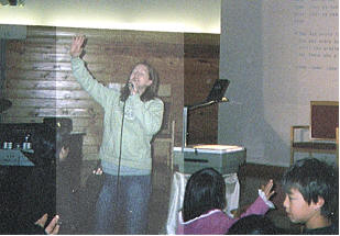 Martha leads Japanese youth service.